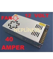 Adaptör Metal Kasa Fanlı Akım Korumalı 12V 40A  Soğutucu Fanlı