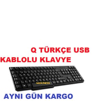 Q Türkçe Usb Girişli Keyboard Klavye Kılavye