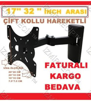17'' 32 '' İNCH ARASI  Hareketli Lcd Led Tv Askı Aparatı 80 82