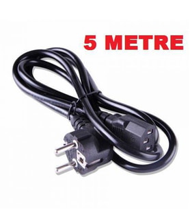 5 Metre Bilgisayar Lcd Led Projeksiyon 220 V  Pover Power güç Kablosu