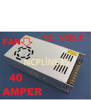 12 Volt 40 AMPER FANLI METAL KASA ADAPTÖR AKIM KORUMALI FAN LI