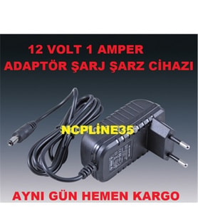 12Volt Çok Amaçlı Şarj Adaptör -Mini Uydu-Modem-Led Şerit Için