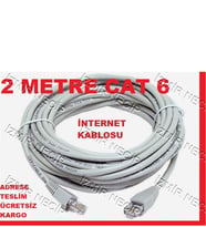 2Mt 2M 2 METRE CAT6 İNTERNET MODEM BİLGİSAYAR KABLOSU