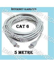 5M Mt Internet Kablosu Cat6 CAT-6 Beş Metre MODEM PC ARASI TV+ PLUS Kablo