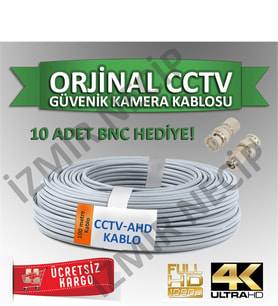 Kamera Montaj Kablosu Ve 10 Adet Bnc Hediyeli Ücretsiz Kargo