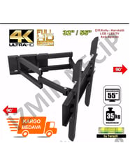 Seg Regal 32"Inç 55"Inç Çift Kol Hareketli Metal Askı