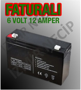 6 Volt 12 Amper Pilsan Oyuncak Ile Uyumlu Akü Pil Batarya