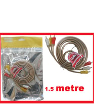 1.5 METRE 1,5Mt 3 RCA SES GÖRÜNTÜ AUDİO VİDEO KABLO KALİTELİ