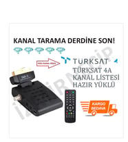 ESKİ TİP Scart Skart Sıkart Girişli Uydu Alıcı Garantili Türksat 4A Uyumlu İNCE LCD TVLERE OLMAZZZ
