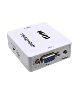 VGA To HDMI Mini Model Dönüştürücü BİLGİSAYAR DAN TELEVİZYON HDMI