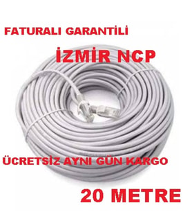 20 Metre Cat6 Lan Kablosu Modem Kasa Arası Kablo