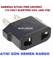 Seyahat Adaptörü Amerikan Jak Priz Elektrik Ucu Çevirici 110 Volt