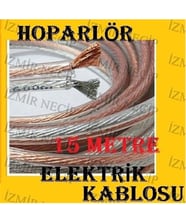 15 METRE 0,75 Mm 1+1 SES SİSTEM HOPARLÖR ELEKTRİK KABLOSU 2'Lİ