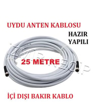 Anten Kablosu 25 METRE UYDU ANTEN ÇANAK LNB HAT LİNE KABLOSU 25MT