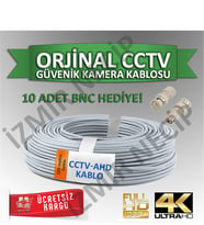 100 mt Kamera Güvenlik Kablosu Cctv-Ahd-Analog Sistemlere Uygun 10 Bncli
