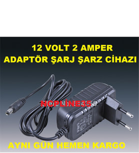 12 Volt 2000 Miliamper 2 Amper Şerit Led Let Adaptörü Şarj Cihazı