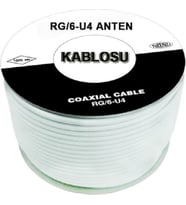 Çanak Anten Kablosu 100 Metre (Beyaz)