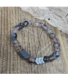 Korikom Kblk00038 Akik Doğal Taş Bileklik