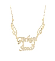 Kişiye Özel 2 İsimli Gümüş Kolye GLR629 GLR120