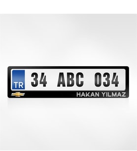 BK Gift Kişiye Özel İsimli Chevrolet Logolu Plakalık