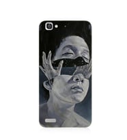 Huawei Gr3 Silikon Kılıf Sürreal Kadın Baskı