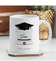 BK Gift Kişiye Özel Dekan Beyaz Kupa Bardak - 1