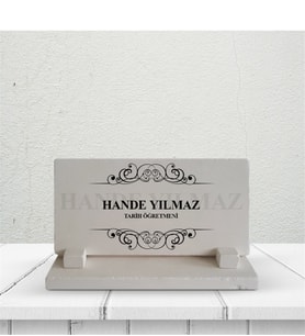 BK Gift Kişiye Özel Tarih Öğretmeni Taş Masa İsimliği