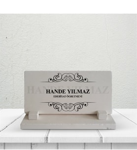 BK Gift Kişiye Özel Edebiyat Öğretmeni Taş Masa İsimliği