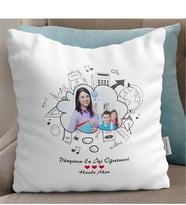 BK Gift Kişiye Özel Dünyanın En İyi Öğretmeni Tasarımlı Beyaz Yastık - 4
