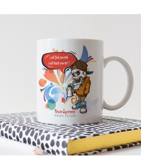 BK Gift Kişiye Özel Mesleki Resim Öğretmeni Beyaz Kupa Bardak - 1