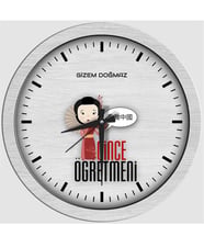 BK Gift Kişiye Özel Mesleki Çince Öğretmeni Ahşap Duvar Saati - 1