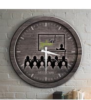 BK Gift Kişiye Özel Mesleki Sınıf Öğretmeni Ahşap Duvar Saati - 5