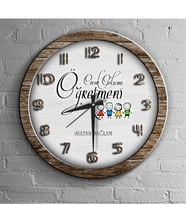 BK Gift Kişiye Özel Mesleki Çocuk Gelişimi Öğretmeni Ahşap Duvar Saati