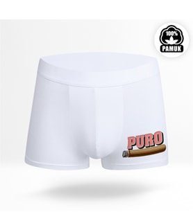 BK Gift Eğlenceli Tasarımlı Beyaz Boxer - 14