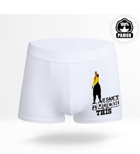 BK Gift Eğlenceli Tasarımlı Beyaz Boxer - 13