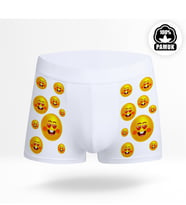 BK Gift Smiley Tasarımlı Beyaz Boxer - 2