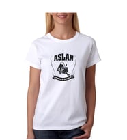 Aslan Burcu Tasarımlı Beyaz Bayan Tişört - 1