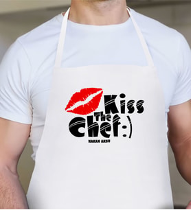 BK Gift Kişiye Özel Erkek Mutfak Önlüğü - 6