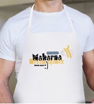 BK Gift Kişiye Özel Makarna Bizim İşimiz Erkek Mutfak Önlüğü