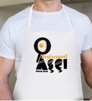BK Gift Kişiye Özel Profesyonel Aşçı Beyaz Mutfak Önlüğü - 2