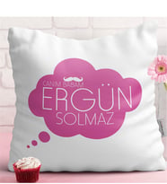 Babalar Gününe Özel Dekoratif Beyaz Yastık  9-t