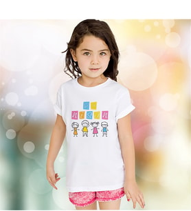 BK Gift 23 Nisan Tasarımlı Beyaz Çocuk Tişört (50 Adet) K , Toptan Tişört, Baskılı Tişört