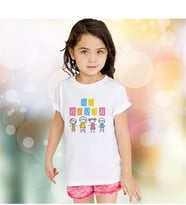 BK Gift 23 Nisan Tasarımlı Beyaz Çocuk Tişört (50 Adet) K , Toptan Tişört, Baskılı Tişört