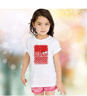 BK Gift Kişiye Özel 23 Nisan Tasarımlı Beyaz Çocuk Tişört - K11