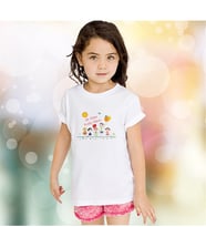 BK Gift Kişiye Özel 23 Nisan Tasarımlı Beyaz Çocuk Tişört - K4