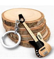 BK Gift Kişiye Özel Gitar Tasarımlı MDF Anahtarlık