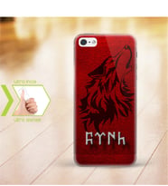 Iphone 5 - 5S İnce Şeffaf Silikon Telefon Kapağı (Göktürkçe TÜRK Yazısı-3)