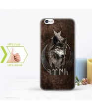 Iphone 6 Plus İnce Şeffaf Silikon Telefon Kapağı (Göktürkçe TÜRK Yazısı-1)