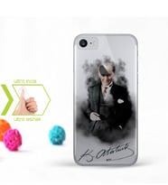 Iphone 7 İnce Şeffaf Silikon Telefon Kapağı (Atatürk-2)
