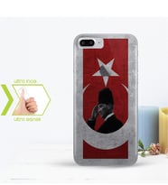 Iphone 7 Plus İnce Şeffaf Silikon Telefon Kapağı (Atatürk-1)